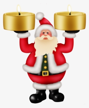 Santa Claus Png Image - Christmas Santa Candle Transparent