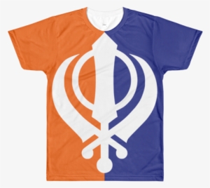 Sublimation Men's Crewneck T-shirt - Sikhism Symbol