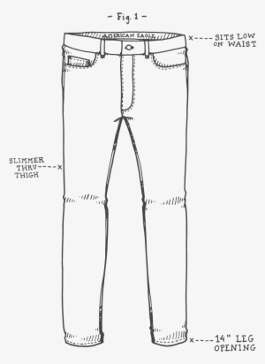 Drawing Pants Skinny Jeans - Drawing