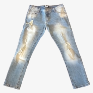 Jeans Trousers With Holes And Tears - Trousers