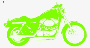 This Free Clipart Png Design Of Neon Green Motorcycle