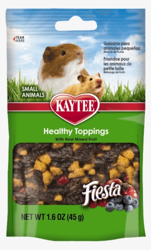 Fiesta Healthy Toppings Mixed Fruit Treat For Small - Kaytee Fiesta Healthy Treat For Small Animal, 2.5-ounce,