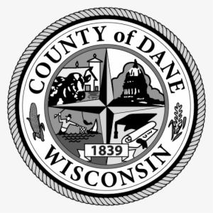 Png Format In Black And White - Dane County Logo