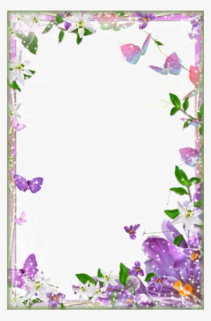 Download Flowers Borders Free Png Transparent Image - Borders For Project Page