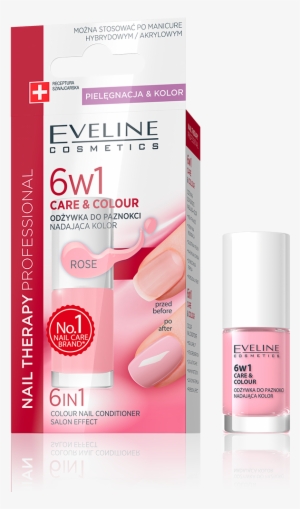 6 In 1 Care & Colour Nail Conditioner - Eveline Cosmetics