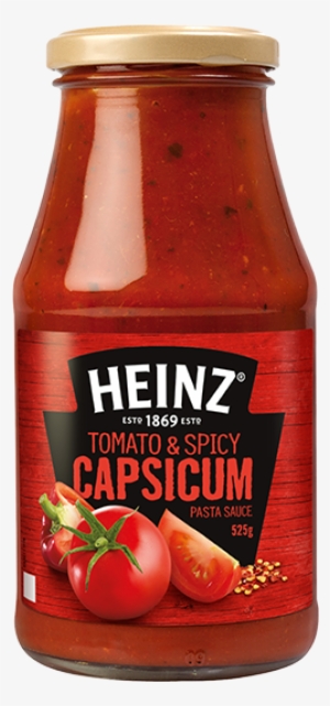 For A Fresh Idea Try Heinz® Tomato And Spicy Capsicum - Tomato Sauce