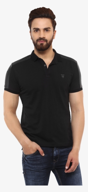 Buy Polo Plain Black Half Sleeves Shirt Online Mens