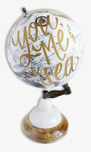 "you, Me And The Sea" Globe - Balloon