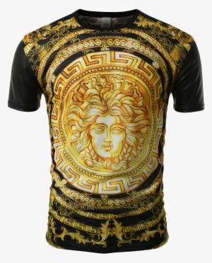 Smithjay Mens Hipster Hip-hop Gold Medusa Head Sublimation - T-shirt