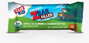 Apple Almond & Cashew Butter Packaging - Clif Kid Zbar Filled