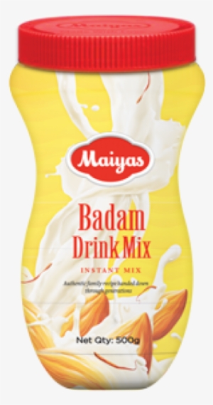 Badam Drink, 500 Gm Bottle - Maiyas Badam Drink Mix Jar, 500g