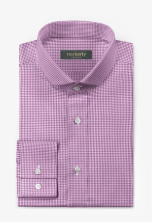 Purple Checked 100% Cotton Shirt - Shirt