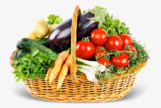 Transparent Vegetables In The Basket Png