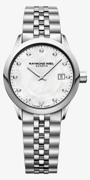 Freelancer Ladies 12 Diamond Steel Bracelet Quartz - Raymond Weil Lady Watch
