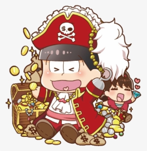 6 - Osomatsu-san: Pulish Can Badge Set Matsuno Pirates