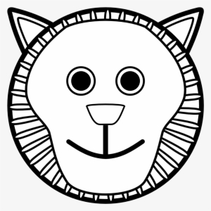 White Lion Clipart Loin - Lion Face Clip Art