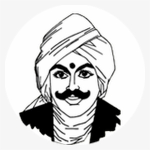 Outline Picture Of Bharathiyar