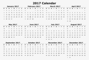 Hd 2017 Calendar Download Simple - 12 Month 2017 Monthly Calendar Printable