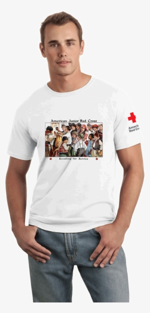 Unisex T Shirt With American Junior Red Cross Kids - Gildan Soft Style