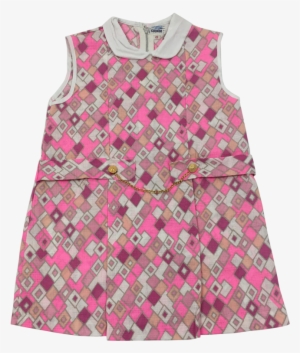 Authentic Kids Vintage Leicester Square Girls Dress, - Pattern