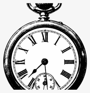 Watch Clipart Vector Png - Drawing Of Old Clock