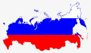 Open - Russia Flag Map Png