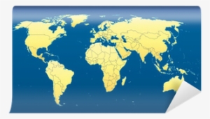 World Map 2012 Including New States, Dark Blue Background - Ikea World Map