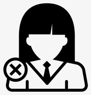 School Girl User Delete Button Vector - Boton Agregar Usuario Png