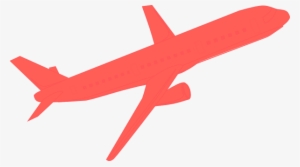 Airplane Coral Clip Art - Red Plane Clip Art