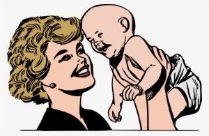 Image - Mom Holding Baby Clipart