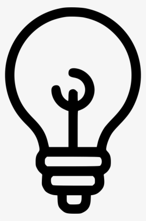 Creative Idea Bulb Light Lamp Comments - Lamp Idea Icon Png