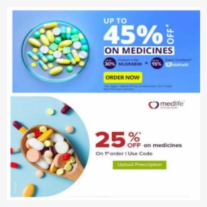 Get Medicine @ Home Upto 50% Discount - Medlife Coupon Code