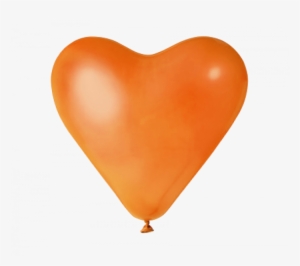 Orange Balloons Png Svg Stock - Heart