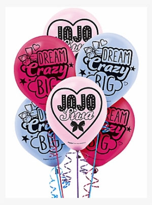 Jojo Siwa 12″ Latex Balloons 6ct - Jojo Siwa Birthday Decorations