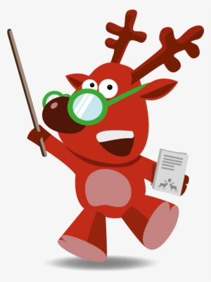 Teacher Reindeer Mascot - Reindeer Teacher