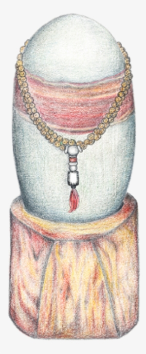 Black stone lord shiva lingam Royalty Free Vector Image