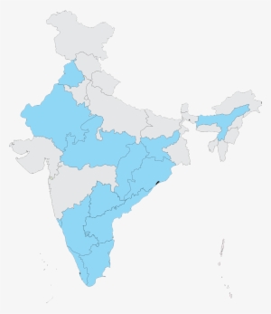 Currently Servicing 14 States Across India - Ankleshwar In India Map