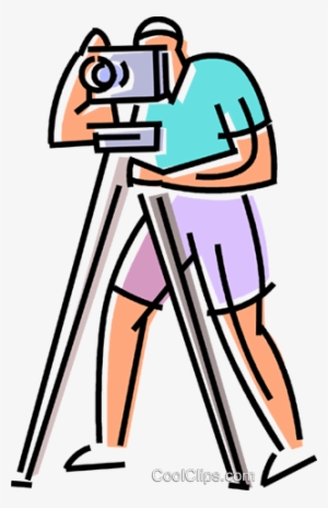 Photographer About To Snap A Picture Royalty Free Vector - Clip Art