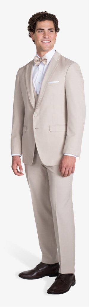 Tan Notch Lapel Suit - Suit