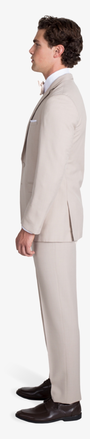 Tan Notch Lapel Suit - Suit
