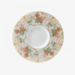 Dudson 2flo283p Floral Plate - Dudson Plate, 11-3/4" Dia., 5" Well, Round,
