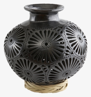 Black Clay Vase - Black Clay Pottery From Oaxaca