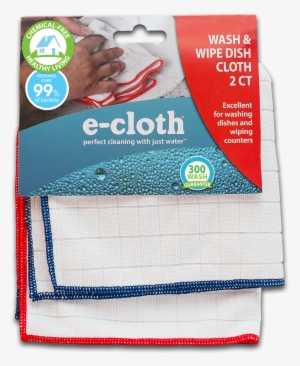 Wash & Wipe Dish Cloths - 2pack! E-cloth Glass And Polishing Cloth