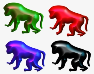 Baboon 3d Picture,baboon Png - Baboon Clipart