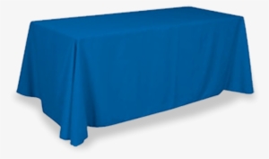Table Throw Print & Imprint Options - Blue Table Cloth Png