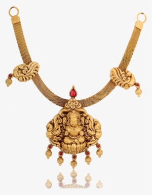 Glorious Goddess Lakshmi Gold Necklace - Necklace