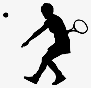 Sport Silhouette Icons Png - Tennis Player Clip Art