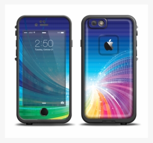 The Rainbow Hd Waves Apple Iphone 6 Lifeproof Fre Case - Iphone