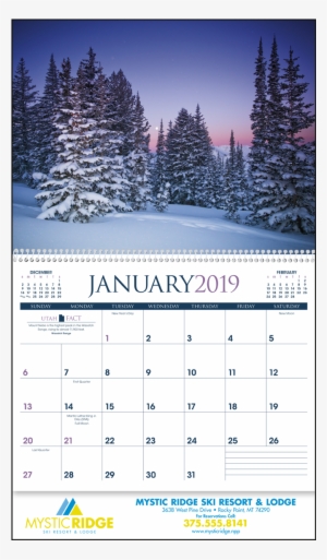 Picture Of Rocky Mountains Wall Calendar