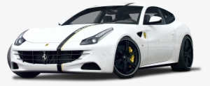 White Ferrari Ff Car Png Image - Ferrari White Png